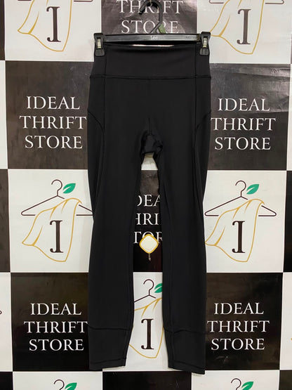 LULULEMON |XXS| WAIST 22| BLACK HIGH-WAISTED CONTOURED ATHLETIC LEGGINGS ACTIVEWEAR