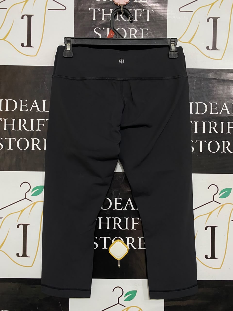 LULULEMON |S| WAIST 26| CLASSIC BLACK HIGH-WAISTED CROP ATHLETIC LEGGINGS ACTIVEWEAR