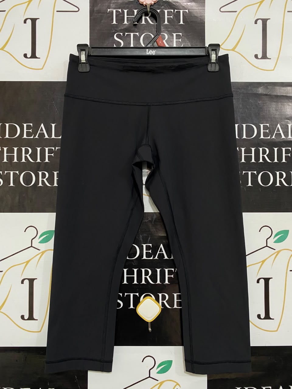 LULULEMON |S| WAIST 26| CLASSIC BLACK HIGH-WAISTED CROP ATHLETIC LEGGINGS ACTIVEWEAR