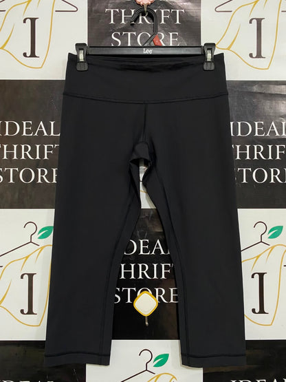 LULULEMON |S| WAIST 26| CLASSIC BLACK HIGH-WAISTED CROP ATHLETIC LEGGINGS ACTIVEWEAR