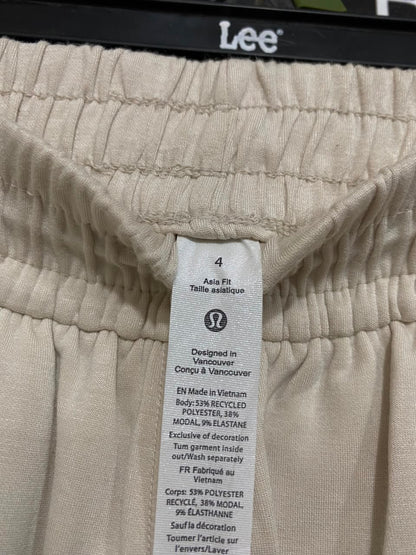 LULULEMON |XS| WAIST 24| BEIGE RELAXED-FIT HIGH-WAISTED ATHLETIC LOUNGE PANTS ACTIVEWEAR