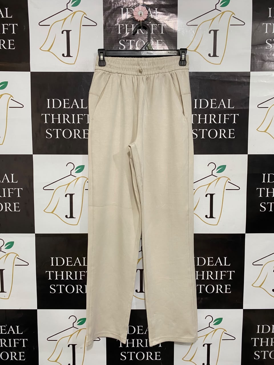 LULULEMON |XS| WAIST 24| BEIGE RELAXED-FIT HIGH-WAISTED ATHLETIC LOUNGE PANTS ACTIVEWEAR