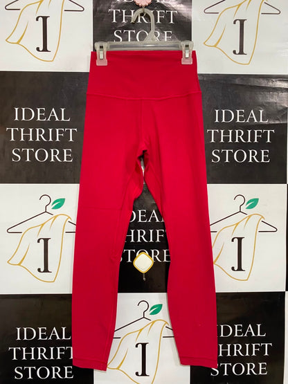 LULULEMON |XXS| WAIST 20| VIBRANT RED HIGH-WAISTED ATHLETIC LEGGINGS ACTIVEWEAR
