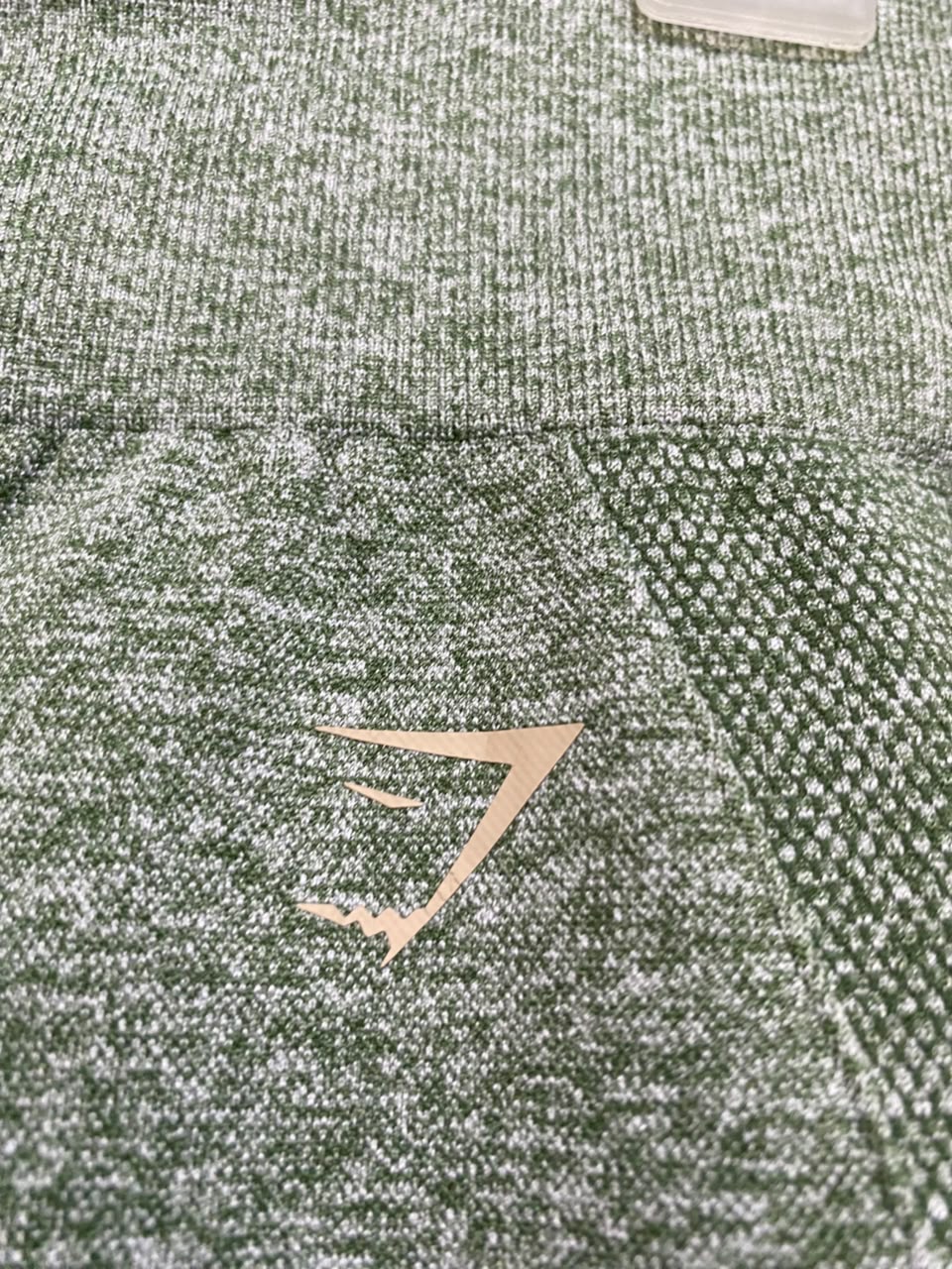 GYMSHARK |XXS| WAIST 22| OLIVE GREEN MARLED SEAMLESS HIGH-WAISTED LEGGINGS ACTIVEWEAR