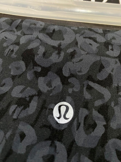 LULULEMON |XXS| WAIST 20| CHARCOAL BLACK LEOPARD PRINT HIGH-WAISTED POCKET LEGGINGS ACTIVEWEAR