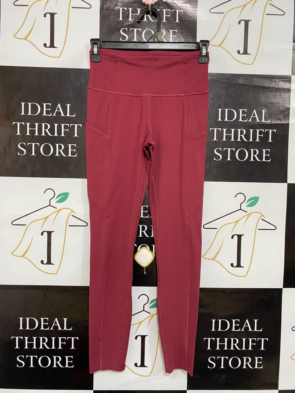 LULULEMON |XS| WAIST 24| BERRY PINK HIGH-WAISTED POCKET LEGGINGS ACTIVEWEAR