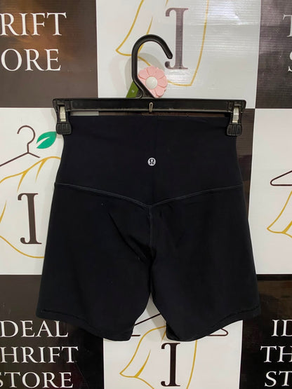 LULULEMON |XXS| WAIST 22| CLASSIC BLACK HIGH-WAISTED ESSENTIAL ATHLETIC BIKER SHORTS ACTIVEWEAR