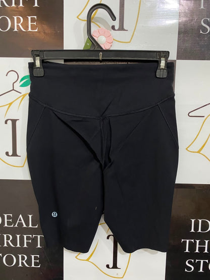 LULULEMON |S| WAIST 26| CLASSIC BLACK HIGH-WAISTED ATHLETIC BIKER SHORTS ACTIVEWEAR