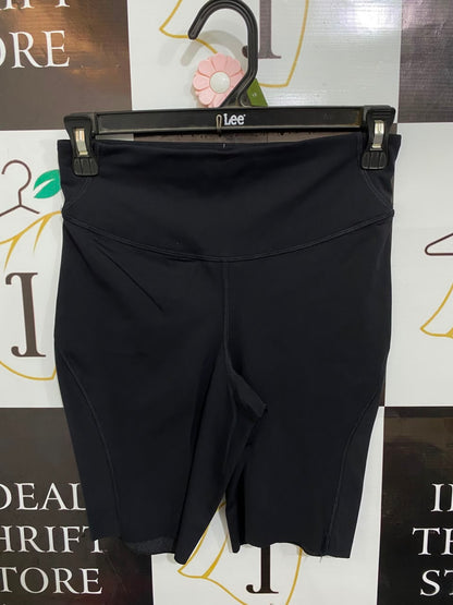 LULULEMON |S| WAIST 26| CLASSIC BLACK HIGH-WAISTED ATHLETIC BIKER SHORTS ACTIVEWEAR