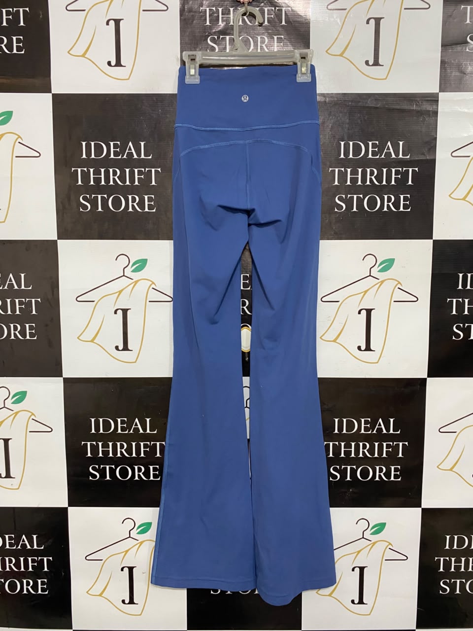 LULULEMON |XXS| WAIST 20| DUSTY BLUE / CORNFLOWER HIGH-WAISTED FLARE YOGA PANTS ACTIVEWEAR  CAPTION
