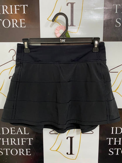 LULULEMON |M| WAIST 28| CLASSIC BLACK HIGH-WAISTED PLEATED ATHLETIC TENNIS SKIRT / SKORT ACTIVEWEAR