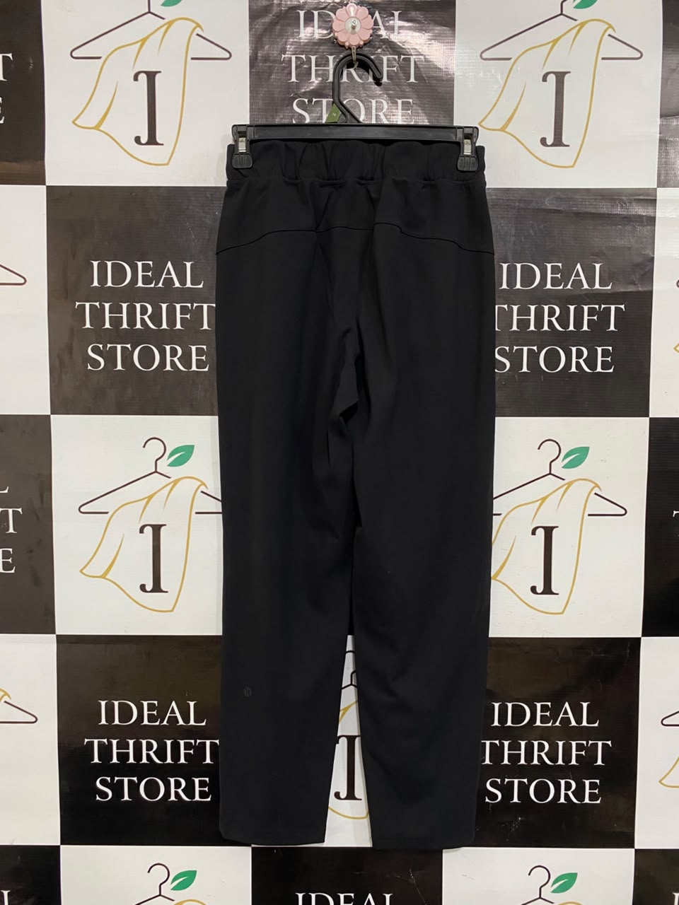 LULULEMON |XS| WAIST 24| CLASSIC BLACK HIGH-WAISTED ELASTIC-WAIST ATHLETIC JOGGERS / TRACK PANTS ACTIVEWEAR
