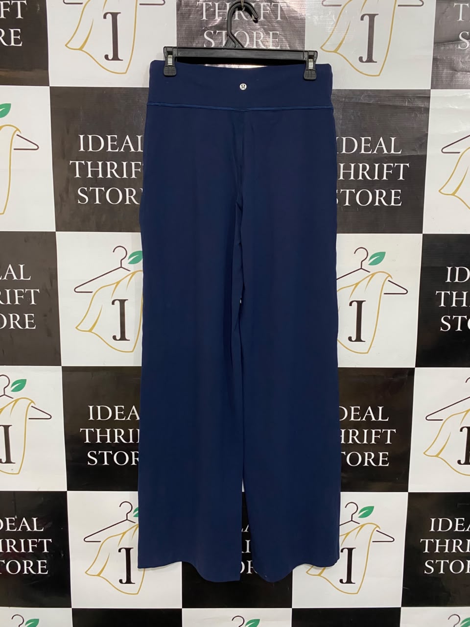 LULULEMON |M| WAIST 28| NAVY BLUE HIGH-WAISTED DRAWSTRING WIDE-LEG LOUNGE PANTS ACTIVEWEAR
