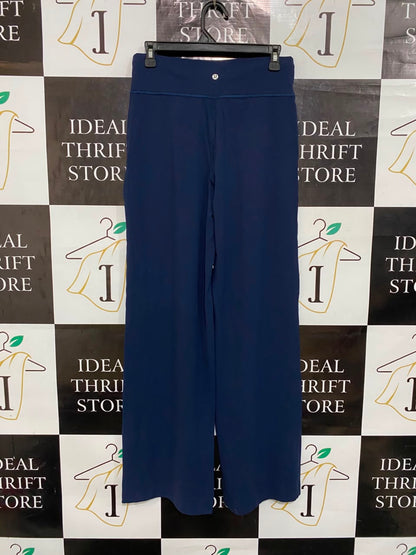 LULULEMON |M| WAIST 28| NAVY BLUE HIGH-WAISTED DRAWSTRING WIDE-LEG LOUNGE PANTS ACTIVEWEAR