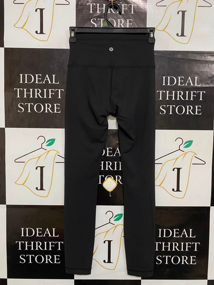 LULULEMON |XXS| WAIST 22| CLASSIC BLACK HIGH-WAISTED ESSENTIAL ATHLETIC LEGGINGS ACTIVEWEAR