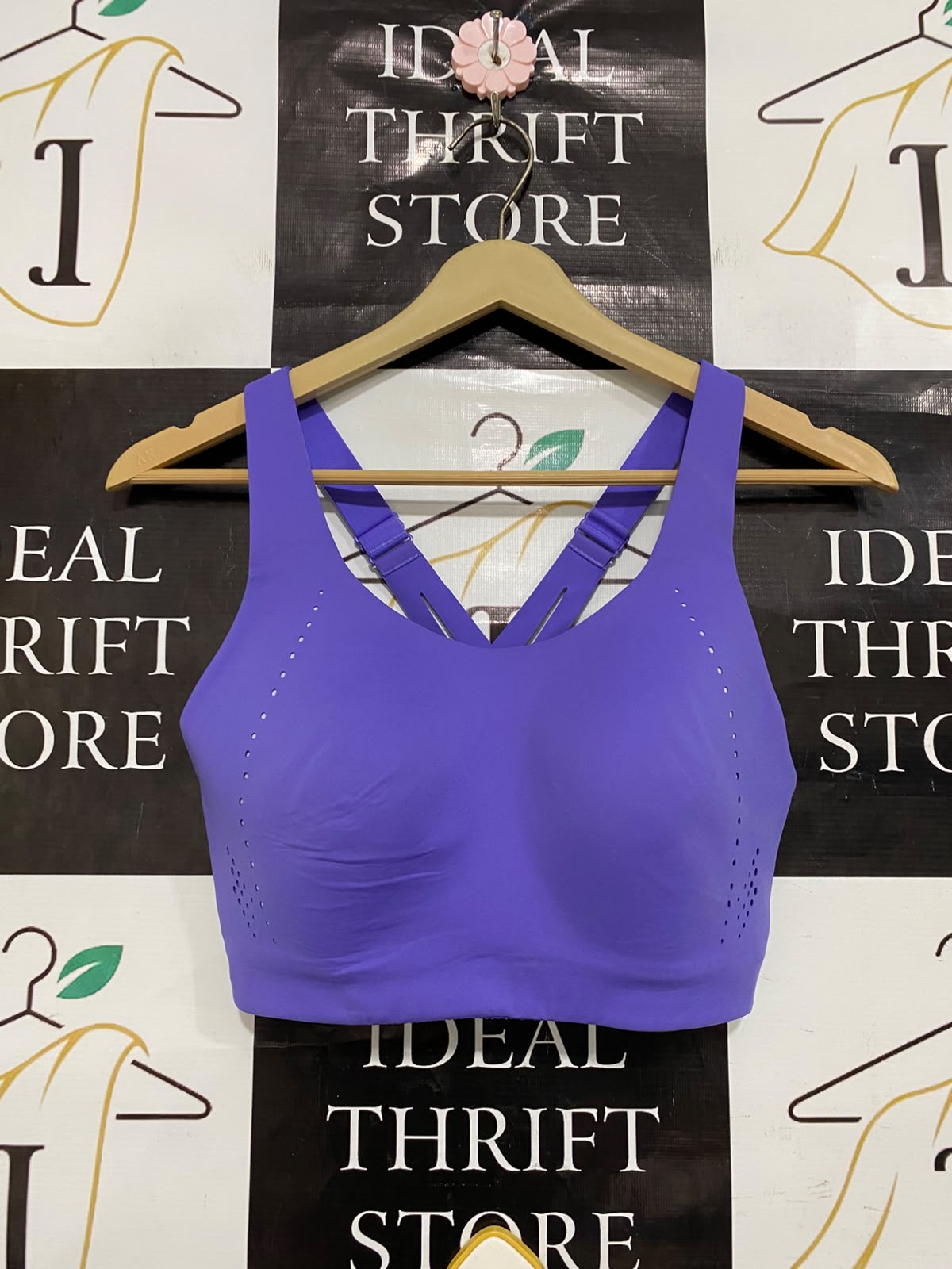 LULULEMON |S| BUST 14| VIBRANT PURPLE / LAVENDER HIGH-SUPPORT ATHLETIC SPORTS BRA ACTIVEWEAR