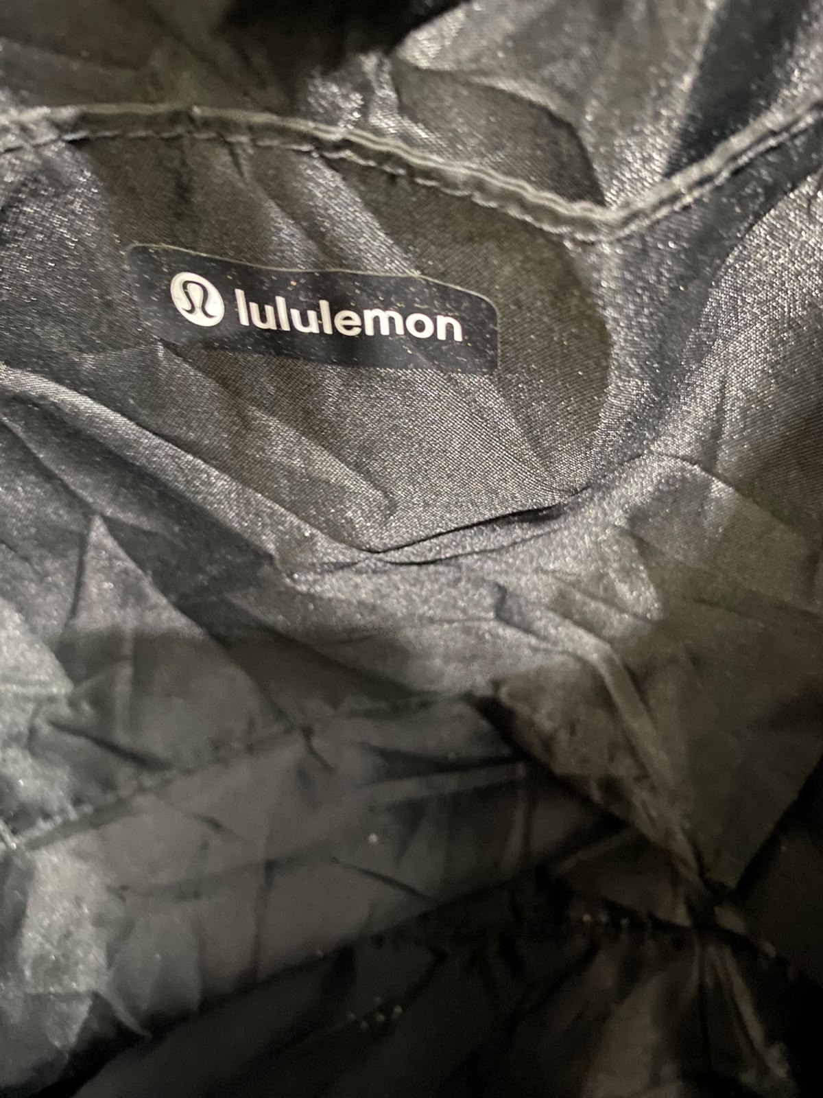 LULULEMON BLACK NYLON ATHLETIC BACKPACK / TOTE BAG ACTIVEWEAR