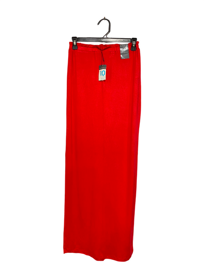 PRIMARK |S| WAIST 26| A26| VIBRANT RED BASIC LONG MAXI SKIRT CASUAL WEAR