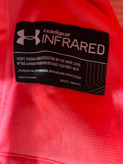UNDER ARMOUR |M| BUST 20| A27| CORAL PINK MARLED FULL-ZIP ATHLETIC JACKET ACTIVEWEAR
