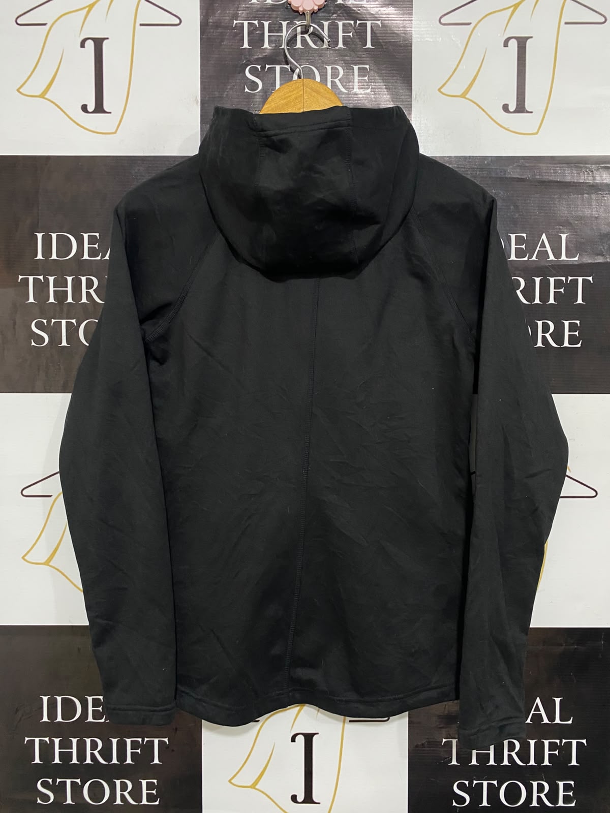 THE NORTH FACE |S| BUST 17| A27| CLASSIC BLACK HOODED FULL-ZIP ACTIVEWEAR JACKET