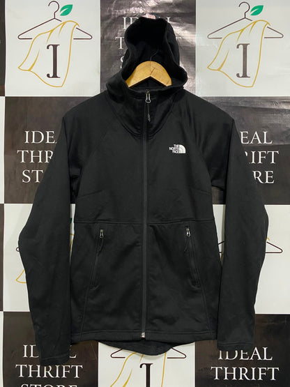THE NORTH FACE |S| BUST 17| A27| CLASSIC BLACK HOODED FULL-ZIP ACTIVEWEAR JACKET