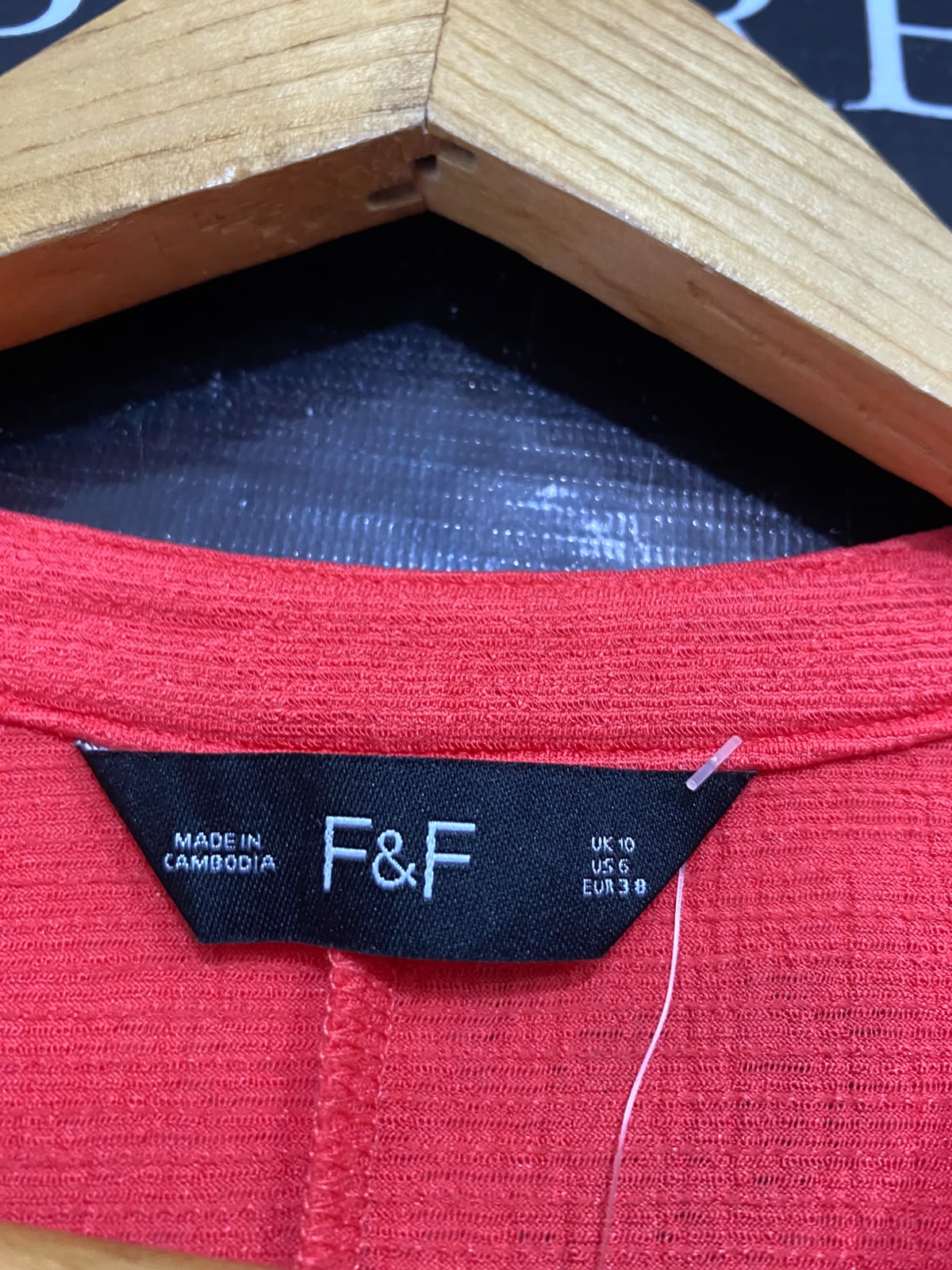 F&F |M| BUST FREE | A26| VIBRANT RED FAUX-WRAP SHORT SLEEVE WIDE-LEG JUMPSUIT CASUAL WEAR