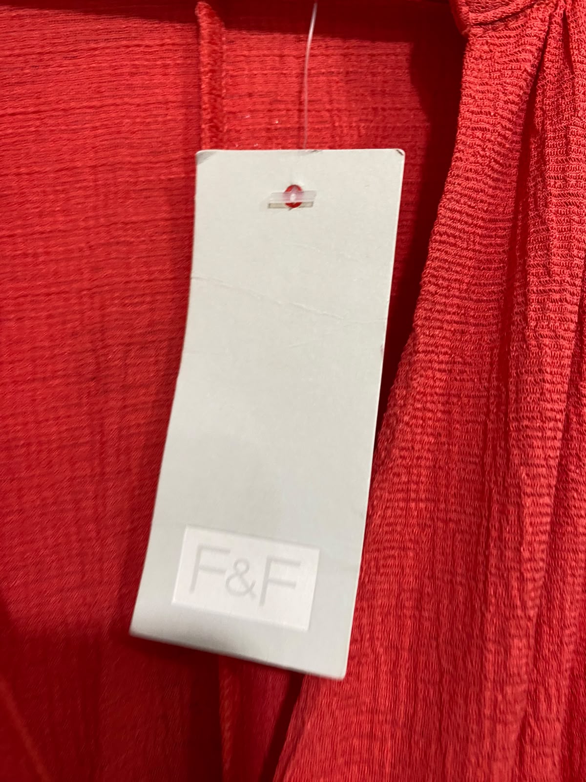 F&F |M| BUST FREE | A26| VIBRANT RED FAUX-WRAP SHORT SLEEVE WIDE-LEG JUMPSUIT CASUAL WEAR