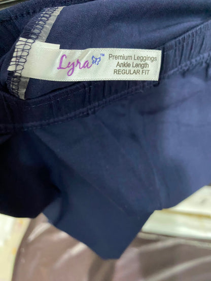 LYRA |S| WAIST 26| A26| NAVY BLUE BASIC STRETCHY CASUAL LEGGINGS ACTIVEWEAR