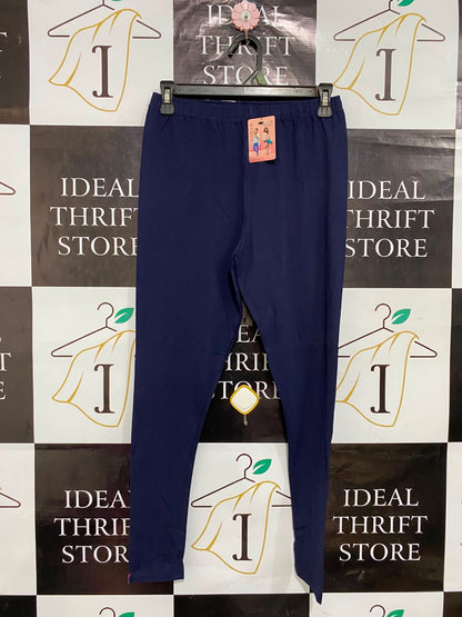 LYRA |S| WAIST 26| A26| NAVY BLUE BASIC STRETCHY CASUAL LEGGINGS ACTIVEWEAR