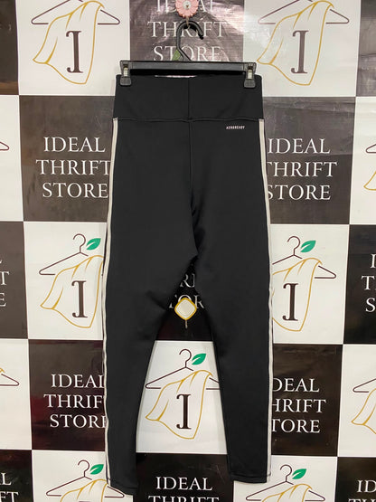 ADIDAS |S| WAIST 26| A26| CLASSIC BLACK & WHITE 3-STRIPE ACTIVEWEAR LEGGINGS