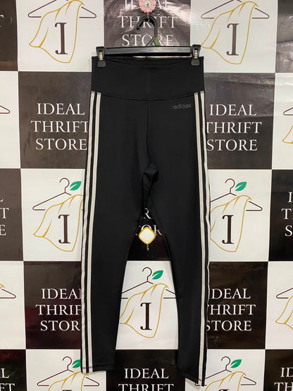 ADIDAS |S| WAIST 26| A26| CLASSIC BLACK & WHITE 3-STRIPE ACTIVEWEAR LEGGINGS