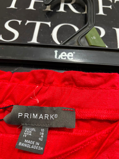 PRIMARK |S| WAIST 26| A26| VIBRANT RED BASIC LONG MAXI SKIRT CASUAL WEAR