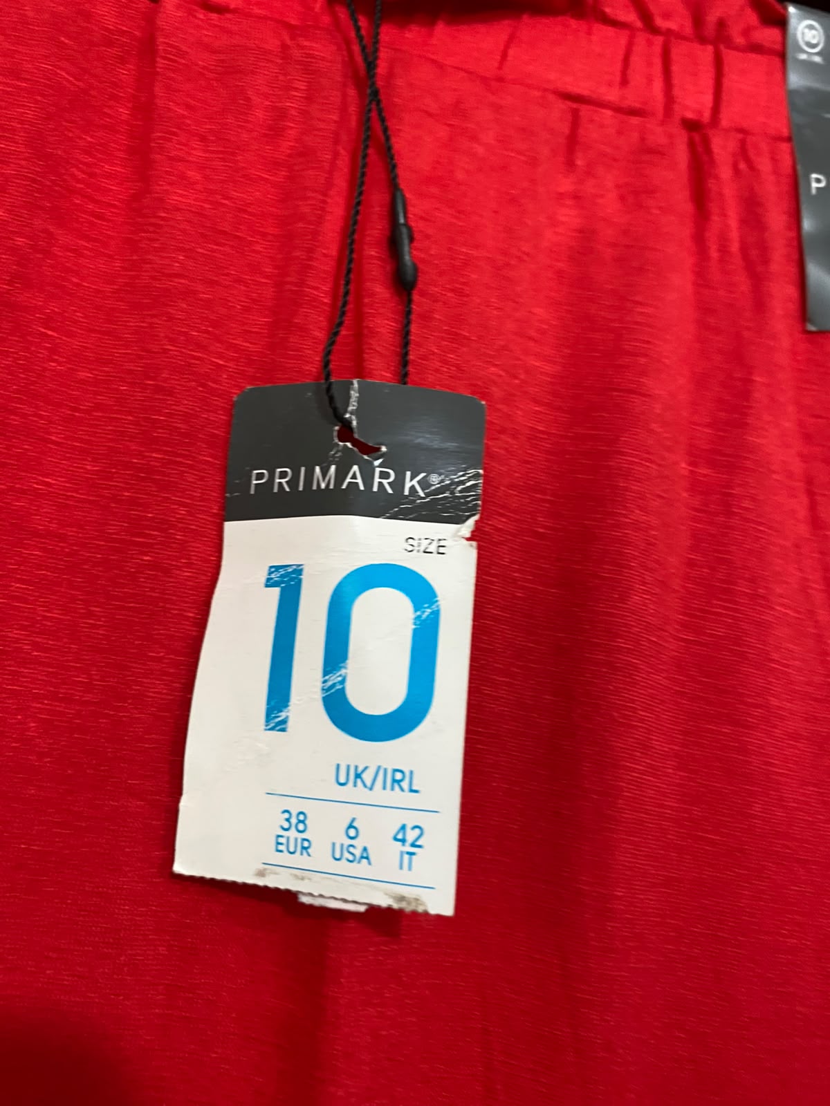 PRIMARK |S| WAIST 26| A26| VIBRANT RED BASIC LONG MAXI SKIRT CASUAL WEAR