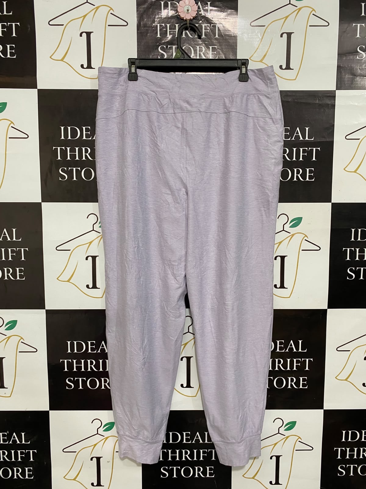 GEORGE |XL| WAIST 36| A26| PASTEL LAVENDER HEATHERED CASUAL JOGGERS LOUNGEWEAR PANTS