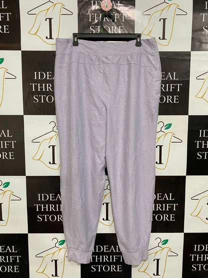 GEORGE |XL| WAIST 36| A26| PASTEL LAVENDER HEATHERED CASUAL JOGGERS LOUNGEWEAR PANTS