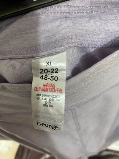 GEORGE |XL| WAIST 36| A26| PASTEL LAVENDER HEATHERED CASUAL JOGGERS LOUNGEWEAR PANTS