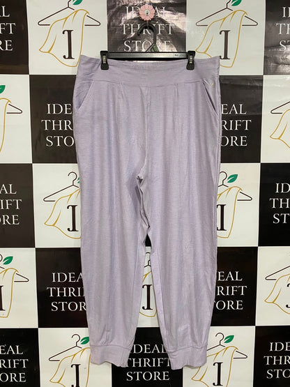 GEORGE |XL| WAIST 36| A26| PASTEL LAVENDER HEATHERED CASUAL JOGGERS LOUNGEWEAR PANTS