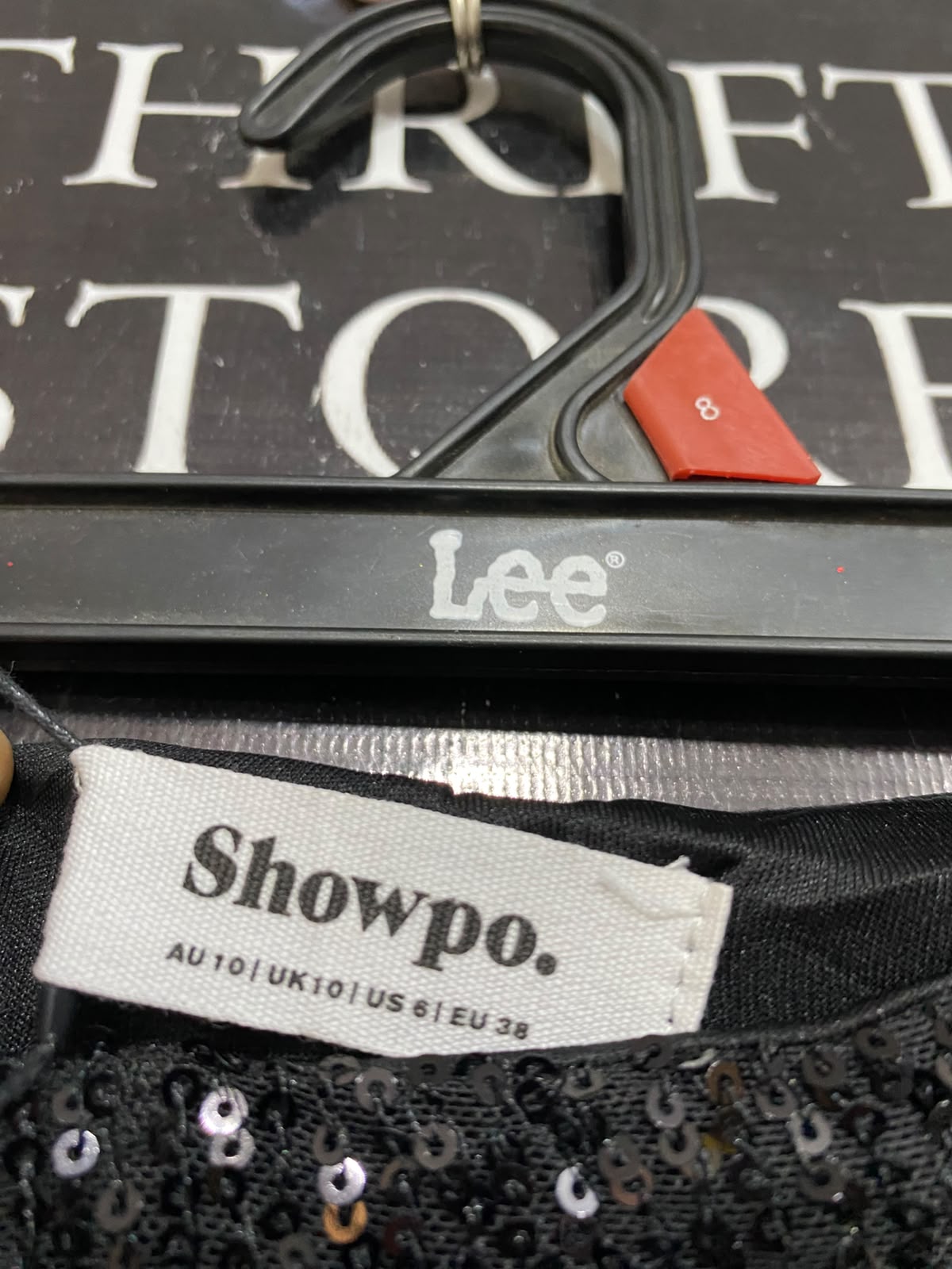 SHOWPO |M| WAIST 26| A26| GLAMOROUS BLACK SEQUIN WIDE-LEG PARTY TROUSERS