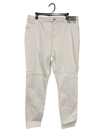 PRIMARK CARES |XL| WAIST 36| A27| OFF-WHITE / LIGHT BEIGE HIGH-RISE SCULPTING SKINNY JEANS