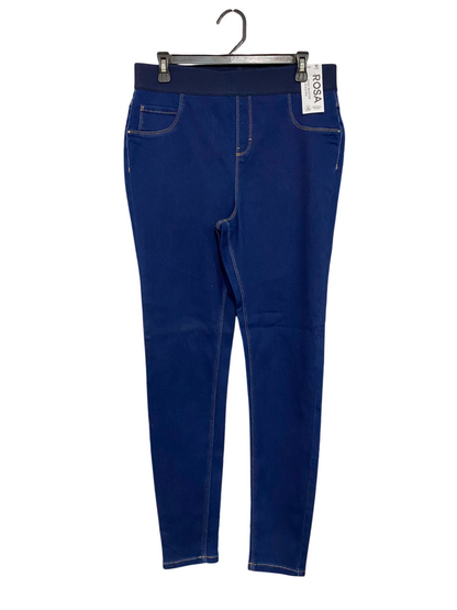 GEORGE |L| WAIST 32| A27| DARK BLUE ROSA HIGH-WAISTED DENIM LEGGINGS