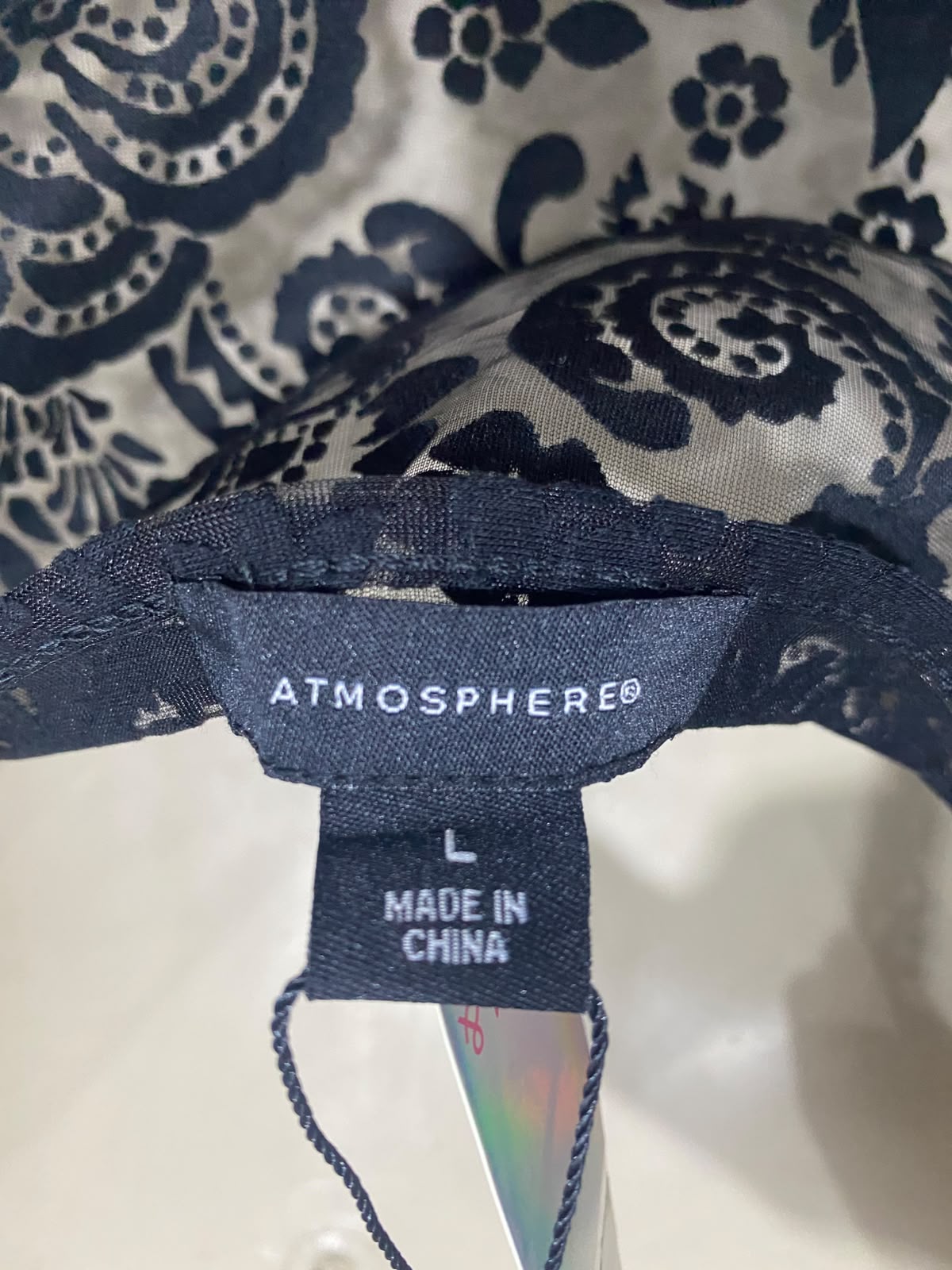 ATMOSPHERE |L| BUST 20| A27| BLACK SHEER LACE HALTER-NECK MAXI DRESS / COVER-UP