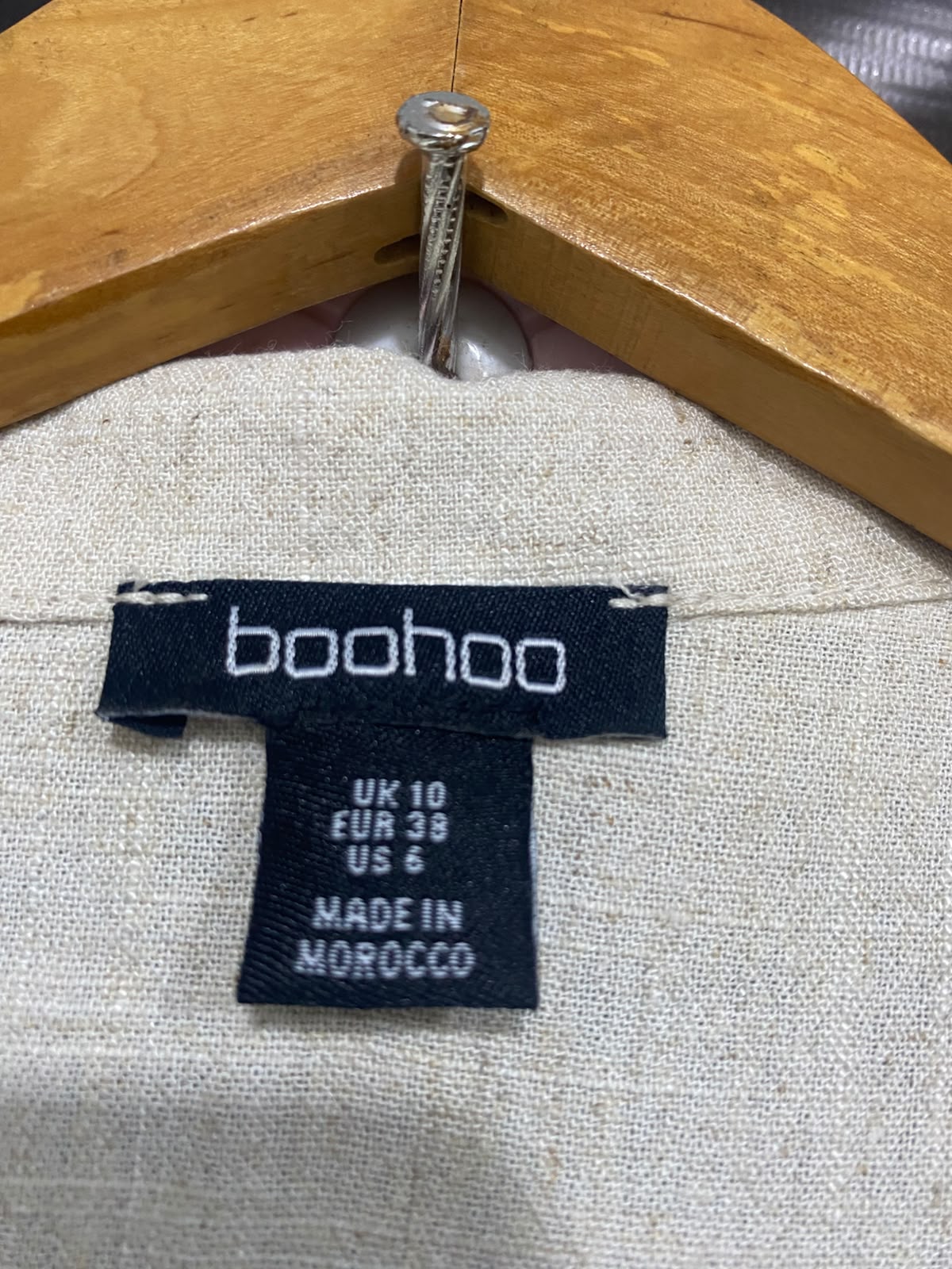 BOOHOO |M| A27| BEIGE CAMP-COLLAR SHORT-SLEEVE SHIRT & WIDE-LEG PANTS LOUNGE SET