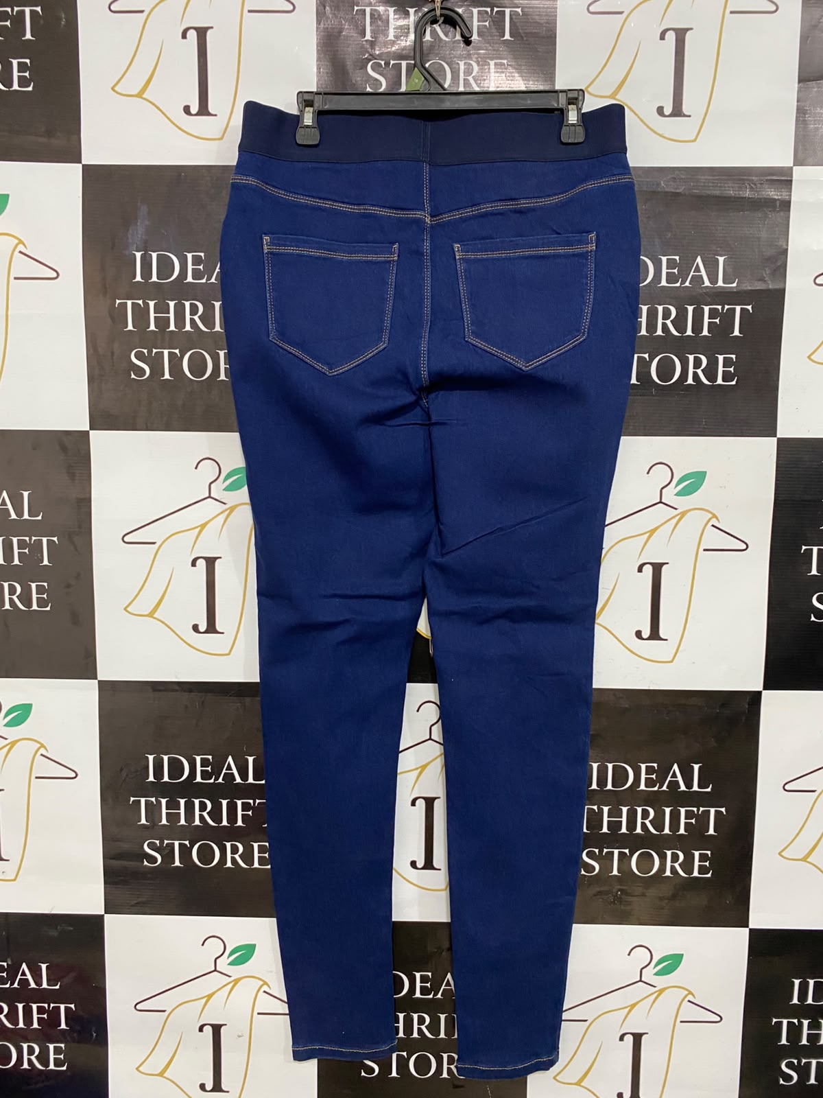 GEORGE |L| WAIST 32| A27| DARK BLUE ROSA HIGH-WAISTED DENIM LEGGINGS