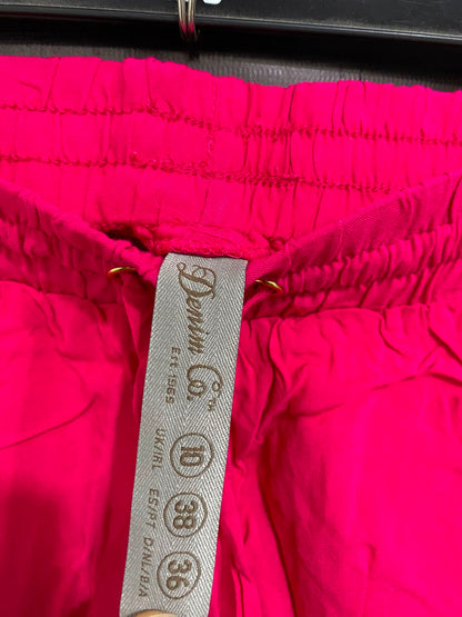 DENIM.CO |S| WAIST 26| A27| VIBRANT HOT PINK DENIM CO. DRAWSTRING LOUNGE SHORTS