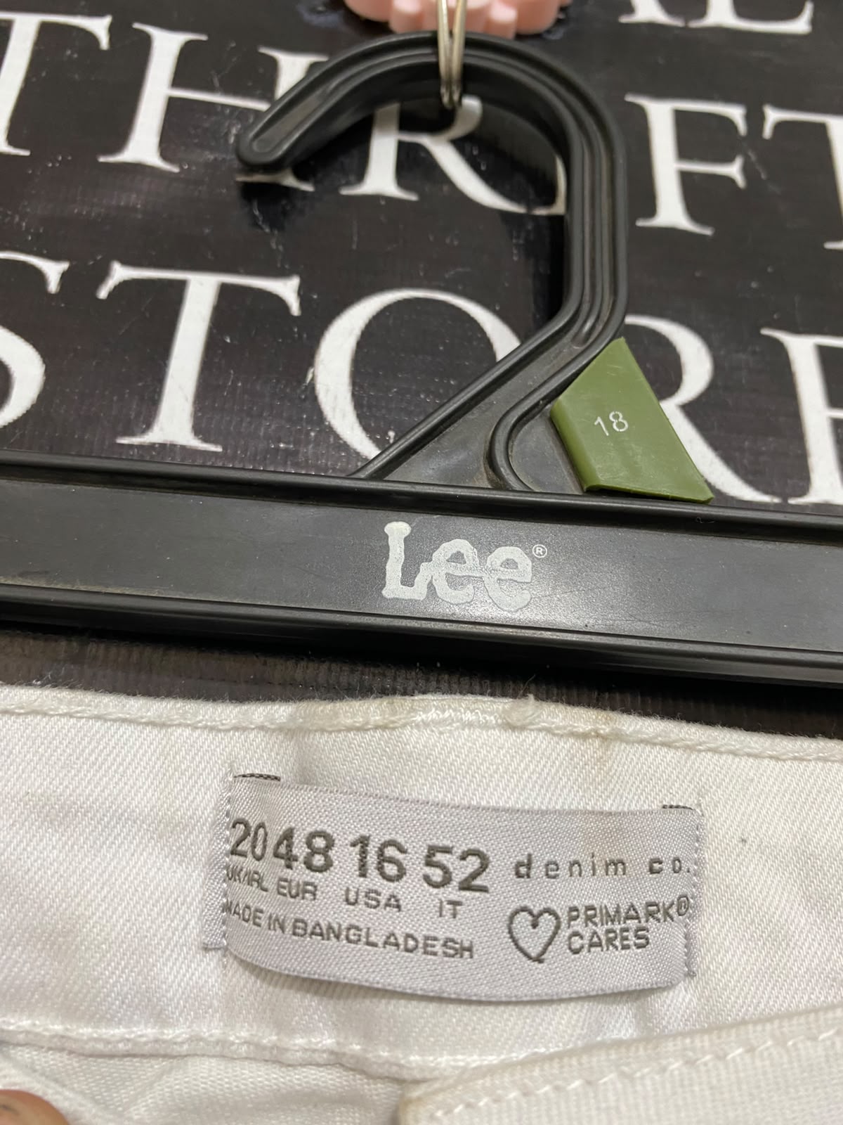 PRIMARK CARES |XL| WAIST 36| A27| OFF-WHITE / LIGHT BEIGE HIGH-RISE SCULPTING SKINNY JEANS