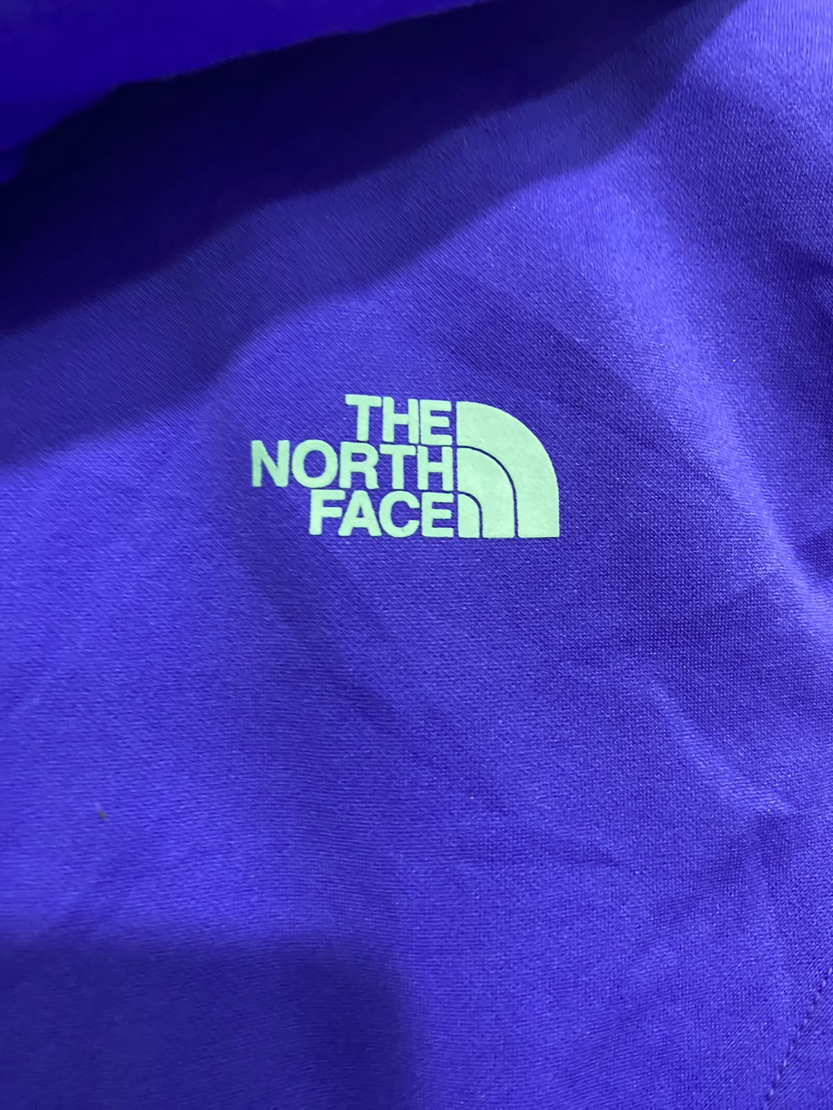 THE NORTH FACE |S| BUST 16| A27| PURPLE & MINT GREEN HOODED SWEATSHIRT