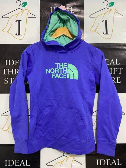 THE NORTH FACE |S| BUST 16| A27| PURPLE & MINT GREEN HOODED SWEATSHIRT