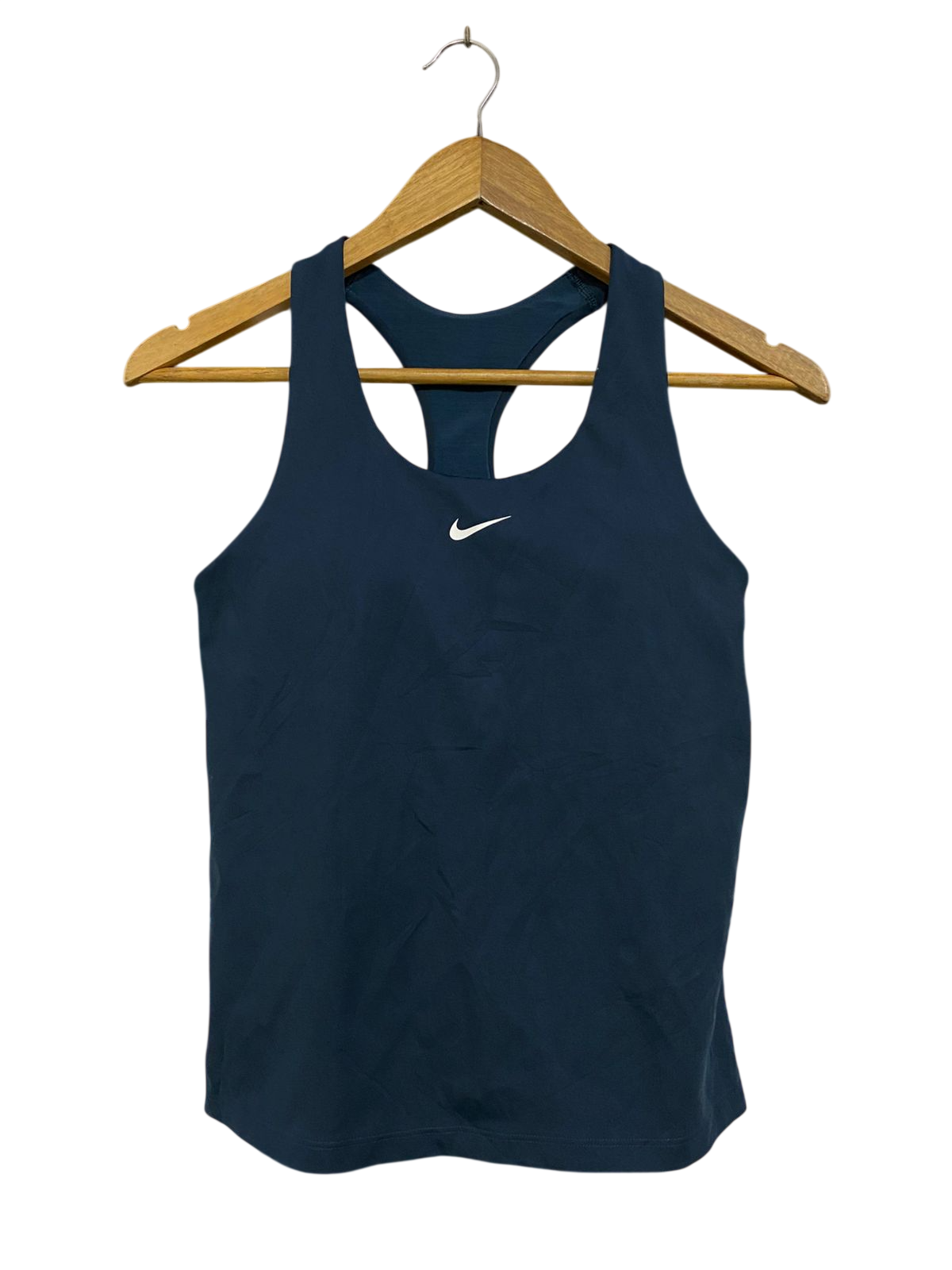 NIKE |S| BUST 14| A28| DARK NAVY BLUE RACERBACK ATHLETIC TANK TOP / CROP TOP