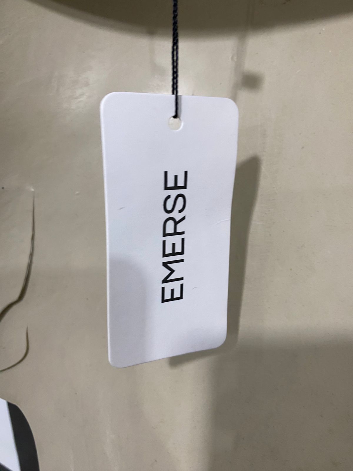 EMERSE |XS| BUST 13| A28| NUDE BEIGE SCOOP-NECK ATHLETIC SPORTS BRA / CROP TOP