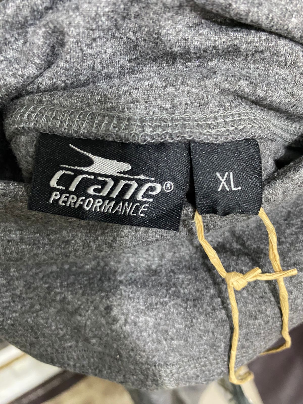 CRANE |XL| WAIST 32| A28| GREY HEATHERED HIGH-WAISTED POCKET ATHLETIC LEGGINGS